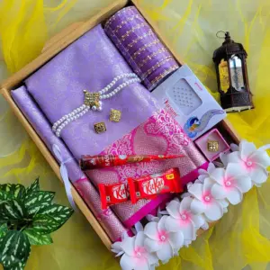 Orange শাড়ি কম্বো প্যাকেজ গিফট